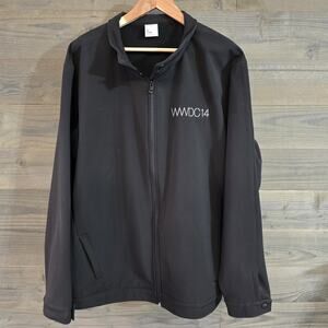 Apple WWDC 2014 Jacket XXL Black Soft Shell WWDC14 14 Back Made USA Developer